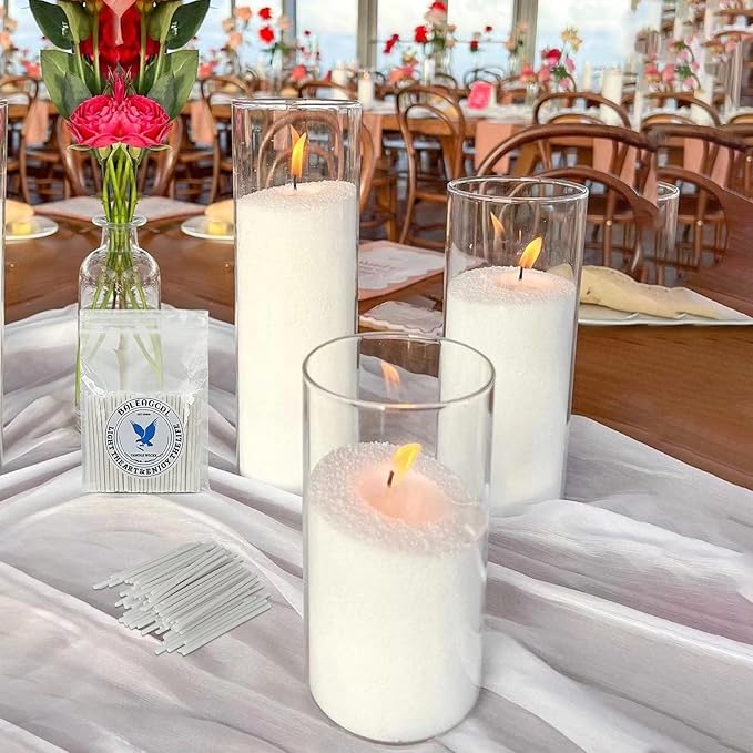 Pearled Candle Extra Wicks 300 Pack for Pearled Candle Making - 2 Inch White Cotton Candle Wicks for Candle Making DIY