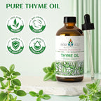 EVOKE OCCU Thyme Essential Oil for Diffuser, Massage, Candle and Soap Making - 4 FL Oz