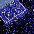 1200PCS 3mm Bicone Crystal Glass Beads for Jewelry Making, Sparkling Mini Beads for Suncatchers, DIY Bracelets & Craft Projects (AB Blue)