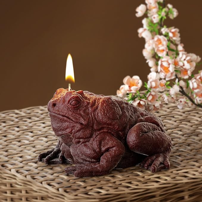 Toad Animal Candle Frog Resin Casting Resin Making Molds Silicone Mold for Candle Home Decorate 3D Animal Mold Candle Making Mold
