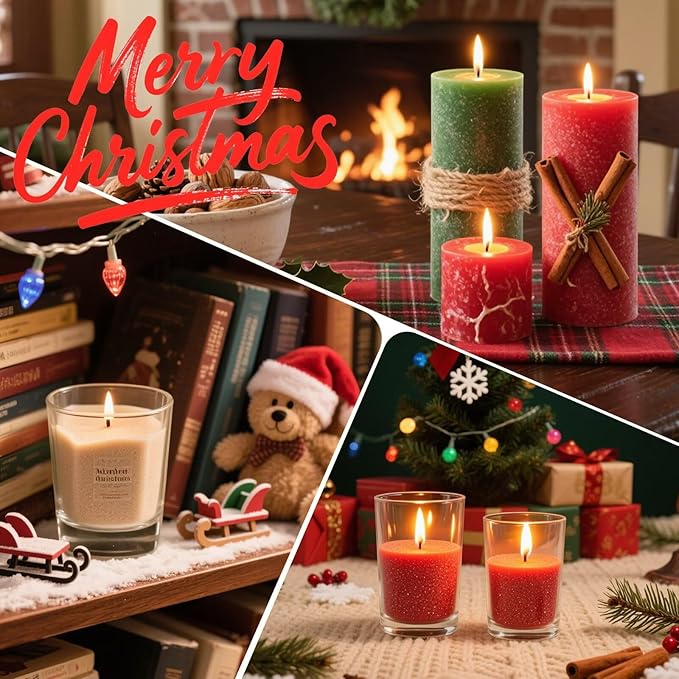 Aufien Candle Sand with Wicks,21.4 Oz Pearled Candle, DIY Bead Powder Sand Wax Making kit Refillable Non Toxic for Handmade, Wedding and Halloween Christmas Decorations White Fresh Lemon Scented