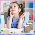 100 Pcs Mini Painting Canvas Panels Art Painting Canvases Panels Cotton Blank White Small Canvas Acid Free Boards for Watercolor Acrylic Oil Paint (2 x 2 Inch)