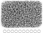 Mandala Crafts 4mm Gunmetal Double Jump Rings for Jewelry Making - 1600 Pcs Small Split Key Rings Set for Crafts, DIY Keychains, and Accessories