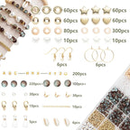 Xylise 6mm/8mm Crackle Glass Beads Bracelet Making Kit Crystal Glass Beads Jewelry Making Kit, Friendship Bracelet kit for DIY Crafts Gifts