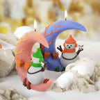 Moon Molds Moon Snowman Resin Mold - Resin Casting Silicone Molds for Home Decor & Candle Making Wave Spiral Mold