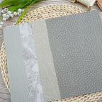 LewuwoPoing 30 Sheets Textured Art Paper Assorted Set 5.8x8.3 Inch A5 Mixed Special Craft Paper for Scrapbooking Junk Journaling Supplies dialy Plan Gift Card Embellishments Work (Grey)