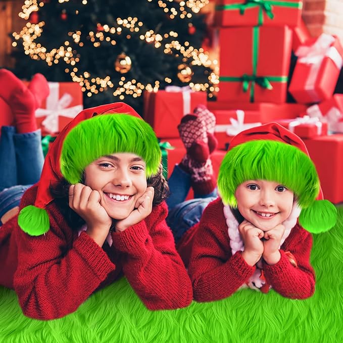 Tatuo 60 x 18 Inch Lime Faux Fur Fabric Christmas Fluffy Fuzzy Craft Fake Fur Cuts Shaggy Synthetic Plush Patch Sewing DIY Winter Halloween Costume Gnome Beard Miniature Dolls Rugs Mats Gift