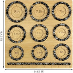 Petoysoso Bead Boards for Jewelry Making, Bamboo Beading Board for Jewelry Bracelet Making, Bracelet Bead Board, Bracelet Bead Board for Bracelet, Jewelry Making Supplies,Bracelet Tray 5"- 8"