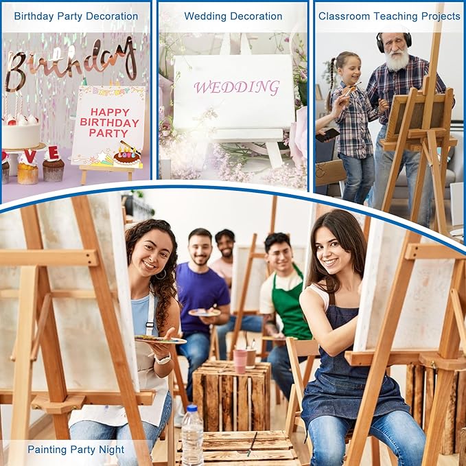 ESRICH Stretched Canvas for Painting, 12 Pack 9x12 Inch Canvas Value Pack,Primed Acid-Free Cotton Blank Canvases, Painting Canvas for Oil & Acrylic Paint.