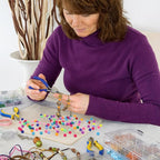 XIANNVXI 530pcs Pony Beads Kit for Friendship Bracelet 18color 9mm Pony Kandi Letter Beads Kit for Jewelry Making DIY Crafts