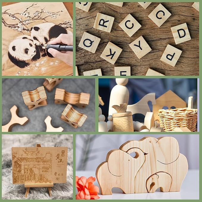 10 Pack Basswood Sheets12x18x1/8 Inch, Unfinished Wood for Crafts, 3mm Basswood for Laser Cutting & Engraving, Wood Burining,Architectural Models, Wood Board for Painting.