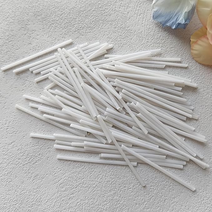 300-Pack Pearled Candle Cotton Wicks for Sand Candles Making - 2 Inch MANNYCOM Metal-Free and Lead-Free Refill Sand Wax Wick for Making DIY (White)