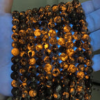 29pcs 12mm Natural Flame Yooperlite Stone Beads Round Healing Energy Power Stone Beads for Jewelry Making DIY Bracelet Necklace Earrings 15" (Flame Stone, 12mm)