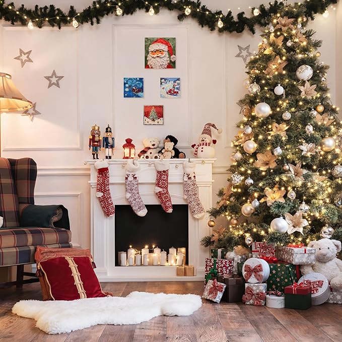 8 Pack 8 x 8 inch Wood Panel Boards,Unfinished Wood Frames for DIY Art Projects, Square Canvas for Painting, Pouring, Arts Use with Oils, Fall Halloween Decorations Panel Canvas