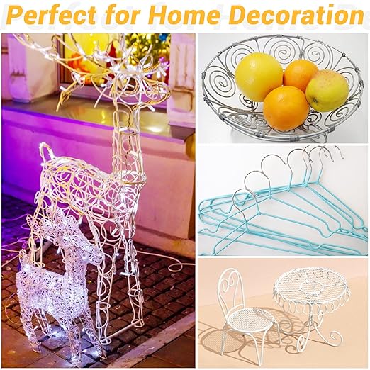 Aluminum Armature Wire for Sculpting, 2 mm Thickness Metal Bendable Wire Flexible Wrapping Weaving for Crafts, Jewelry Making, Doll Armature, Modeling DIY (12 Gauge, 118 Ft, Silver)