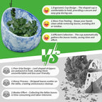 Herb Stripper Bowl, Herb Peeling Tool for Separating Leaves and Stems, Crafted from Ceramic, Multiple Hole Sizes for Various Herbs