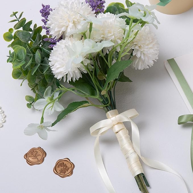 Cream Ribbon 3/8 Inch Double Face Satin Ribbon for Gift Wrapping Hair Bows Making Chair Sash Valentine's Day Wedding Birthday Party Invitation Decorations Floral Craft Sewing, 25 Yards