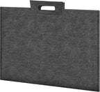 ZKOO Felt Art Portfolio Bag, Large Art Portfolio with Handles, Sturdy Artist Storage Bag for Artwork, Poster, Sketching, and Drawing (24 x 36 inch)