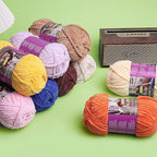 Chunky Chenille Yarn for Crocheting - 3x100g/3.5oz Baby Blanket Yarn for Crocheting Soft - 262 Yards Fluffy Thick Plush Yarns for Knitting Blankets Amigurumi (3, Orange)