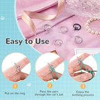 MARFOREVER 5 Pcs Crochet Rings Cat Crochet Tension Ring, Adjustable Crochet Tension Loops for Fingers Yarn Guide Knitting Crochet Accessories with Box for Mom Grandma Women