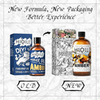 HIQILI Amber Fragrance Oil for Candle, Perfume, Soap Making, Hotel Scents for Essential Oil Diffuser & Aromatherapy - 5.07 Fl Oz