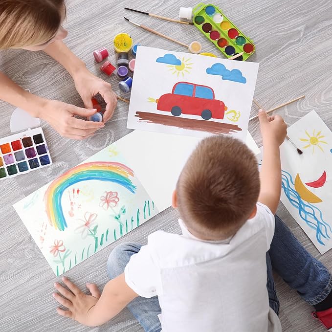 30 Sheets Watercolor Paper Pad 9x12, 140 lb/300 GSM Cold Press Watercolor Paper Tearable Water Color Pad for Art Painting, Drawing