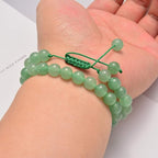 NCB Natural Stone Beads 100pcs 8mm Round Green Aventurine Genuine Real Stone Beading Loose Gemstone DIY Charm Smooth Beads for Bracelet Necklace Jewelry Making (Green Aventurine, 8mm 100Beads)