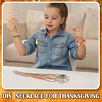 Tudomro 100 Pieces 20 Inch Waxed Leather Necklace Cord Bulk with Clasp Colorful Necklace Bracelet Chains String Rope Cord for Jewelry Making Pendants Charms(Fall Color)