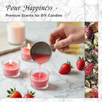 HIQILI Strawberry Fragrance Oil for Diffuser Use, Great for Candle, Soap, Body Butter Making, DIY Fruity Scent Perfume - 1 Fl Oz