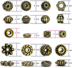 Antique Bronze Spacer Beads for Jewelry Making 500pcs Small Brass Metal Beads & Bead Assortments for Bracelet Necklace Earring Making Brass Bead Spacers for Jewelry Making Supplies