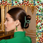 Ceramic Round Porcelain Beads Flower Porcelain Spacer Bead Craft Beads Ornamenets for DIY Jewelry Necklace Bracelet DIY Crafts for Women Above 12 Years Old 70 pcs