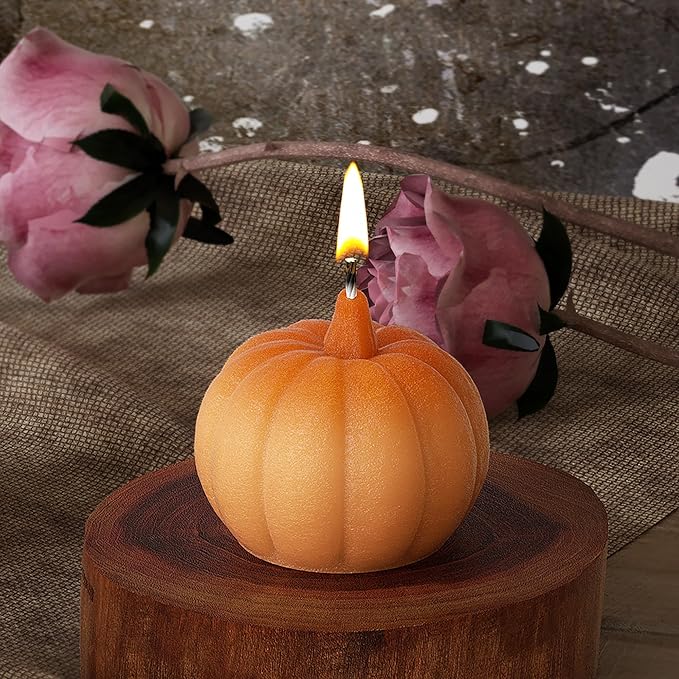 3 Pack Pumpkin Resin Molds Pumpkin Mold - Resin Casting Silicone Molds for Home Decor & Candle Making Wave Spiral Mold