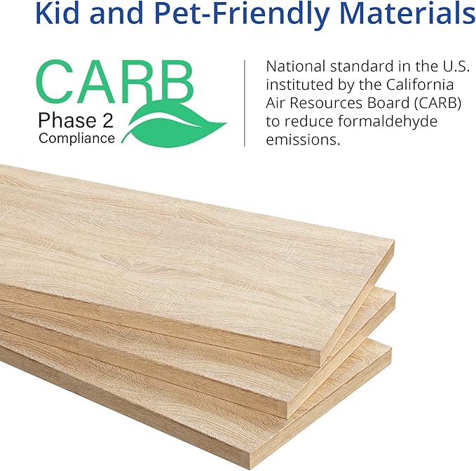 Cozy Castle Oak Wood Bookcase, 12 Cube Storage Organizer Shelf with 4 Doors, 3 Tier Storage Cabinet with Anti-Tilt Device for Bedroom, Living Room, Office