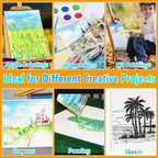 24 Pack Canvas Boards for Painting, 8x10 Inch Painting Canvas Panels, White Blank Canvases Panels, Blank Canvases for Oil Paint Watercolor Acrylic Paint Gouache and Tempera