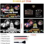 Scratch Art Book for Adults,Scratch Painting Foil for Adults，Scratch and Sketch City Landmarks Books,Colorful City Series Scratch Art 12 Pas by Iskueal(Utah State Capitol)