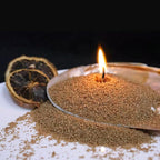 Aufien Candle Sand with Wicks, 21.4 Oz Pearled Candle, DIY Bead Powder Sand Wax Making kit Refillable Non Toxic for Handmade, Wedding and Halloween Christmas Decorations Brown Unscented