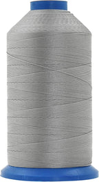 Mandala Crafts Bonded Nylon Thread Gray Heavy Duty Sewing Threads - 800 YDs Size 277 840D T270 Tex 270 Thread for Leather Jeans Weaving Outdoor Marine Upholstery Threads