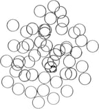 Mandala Crafts Assorted Gunmetal Double Jump Rings for Jewelry Making - 540 Pcs Mini Split Key Rings Set for Crafts, DIY Keychains, and Accessories