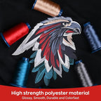 Richword Selected Green Embroidery Thread 4000M(4374Y) 40WT Polyester Thread 100 Colors Selected for Commercial Multi Needles and Single Needle Embroidery Machine 0592