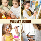 15-Piece Paint Brush Set, Professional Artist Paint Brushes for Kids and Adults - Perfect for Canvas, Fabric, Watercolor, Oil or Acrylic Painting - Ideal for Beginners & Professionals