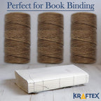 Waxed Thread 3X Wax Thread, 65 Yardx0.8mm Wax String, 150D Waxed Leather String in Brown Perfect Dream Catcher Supplies