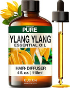 KUKKA Ylang-Ylang Essential Oils - 4 Fl Oz - for Hair, Skin, Diffuser, Aromatherapy & DIY Soap Making Scent
