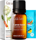 Gya Labs Carrot Seed Essential Oil - 0.34 Fl Oz - for Hair, Skin, Diffuser, Aromatherapy & DIY Candle Making Scent