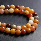 4MM 88PCS Natural Stone Golden Thread Jade Crystal Loose Beads for Jewelry Making DIY Bracelet Necklace 1 Strand 15’’