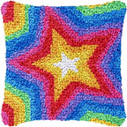 Puzamen Latch Hook Pillow Kits for Kids Adults Beginners