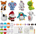 Vakdon 8PCS Crochet Kit for Beginners, 2026 Hallowwen Christmas Knitting Kit with Step-by-Step Video Tutorials, Beginner Crochet Kit Gifts for Kids, Adults