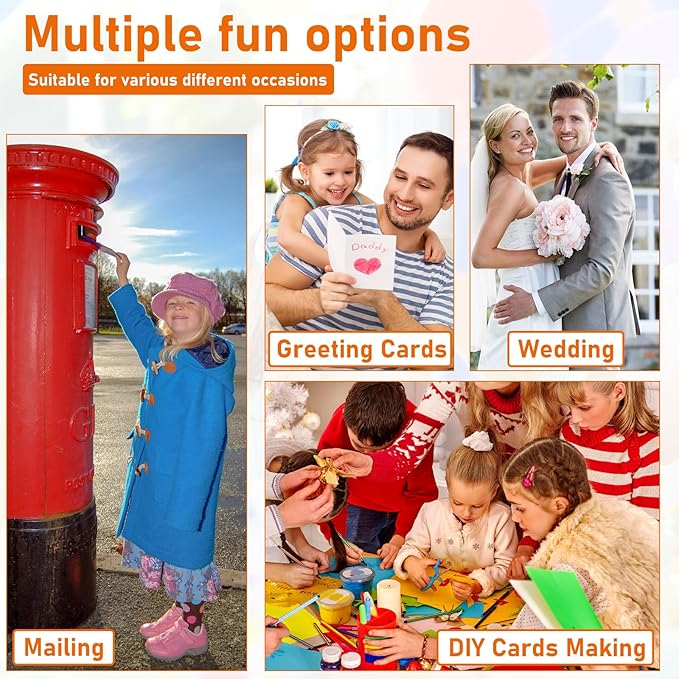 100 Sheets White Cardstock 8.5 x 11 Printer Paper, 75lb Heavyweight Certificate Paper Card Stock for Wedding, School Crafting, Memus, Making Cards, Business Cards, Invitations