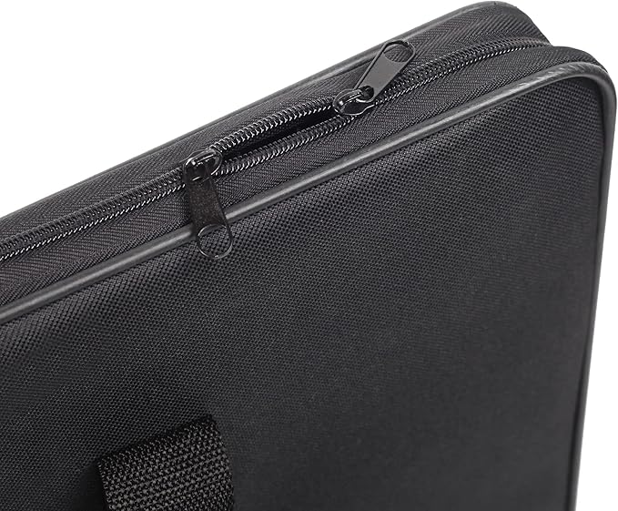 JJRING Art Portfolio Case, Wire Framed Nylon Portfolio Tote, Art Storage Bag in 37 Inches by 28 Inches, Great Carrying Bag for Artworks, Posters, Drawings, Prints(Black)