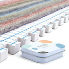 KnitIQ Strong Stainless Steel T-Pins for Blocking Knitting, Crochet & Sewing Projects | 150 Units, 1.5 Inch Pin Needles | Comes with Hinged Reusable Tin (Classic Design)