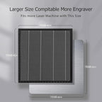 YOOPAI Honeycomb Laser Bed 500x500mm Honeycomb Working Table with Aluminum Panel for Laser Cutter Engraver Accessories, Desktop Protection, Fast Heat and Smoke Dissipation 19.68"x19.68"